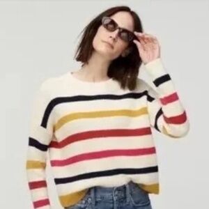 The Reeds X J. Crew Striped Crewneck Sweater, Size Small